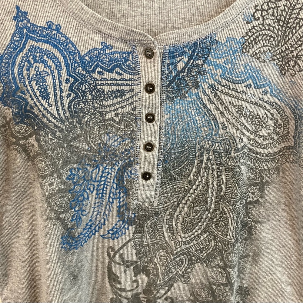 Style & Co. | 1/4 Buttoned Ribbed Top - Picture 4 of 8